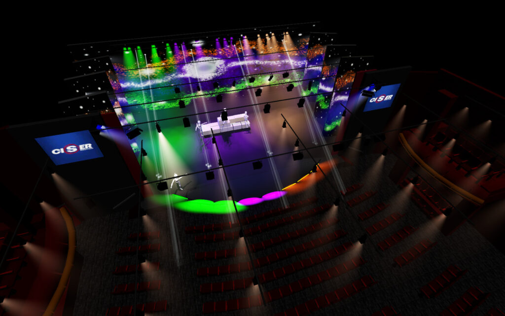 projeto 3d de iluminação em joinville